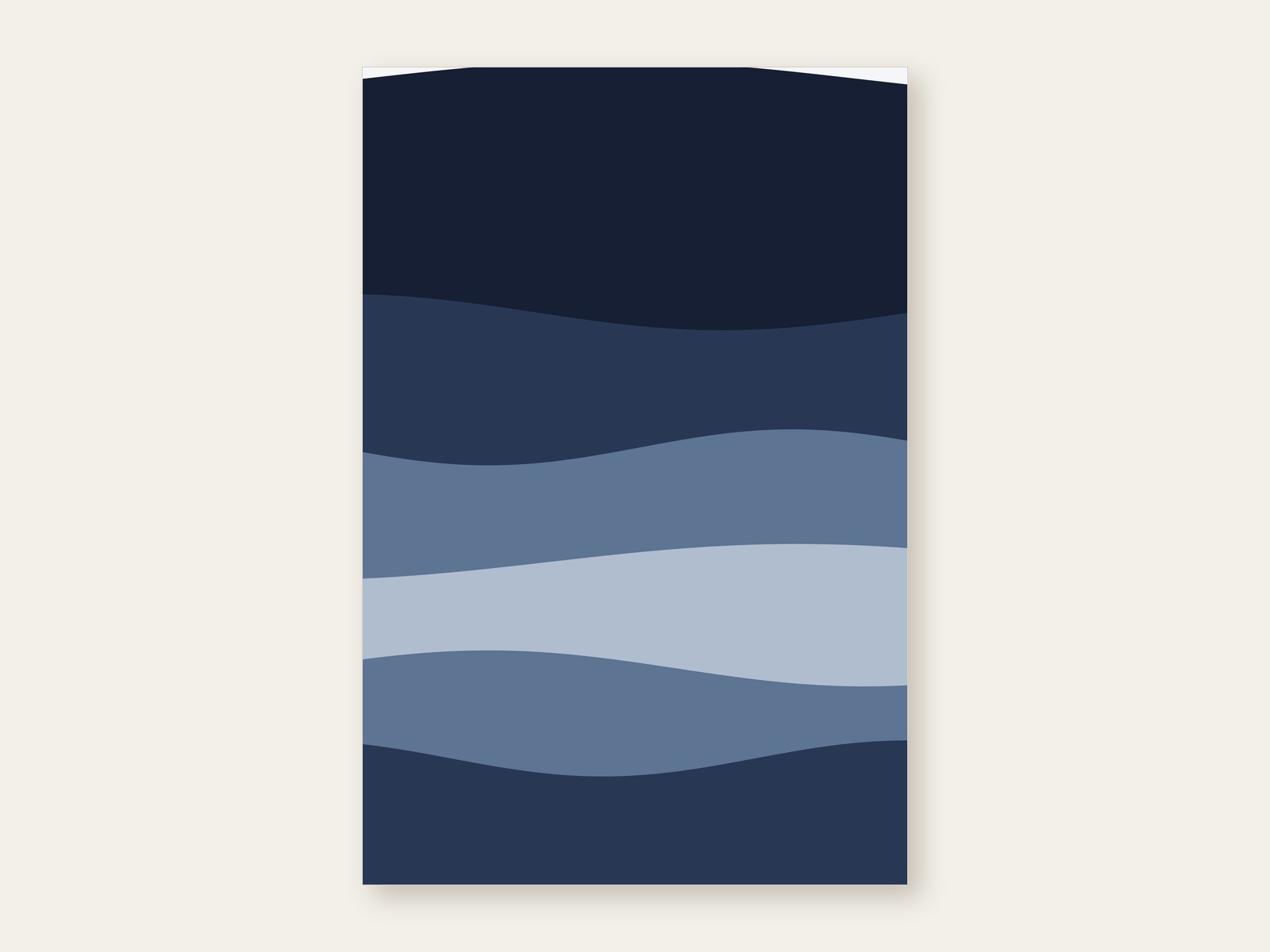 Tidal Bands — printable wall art shown as the full artwork