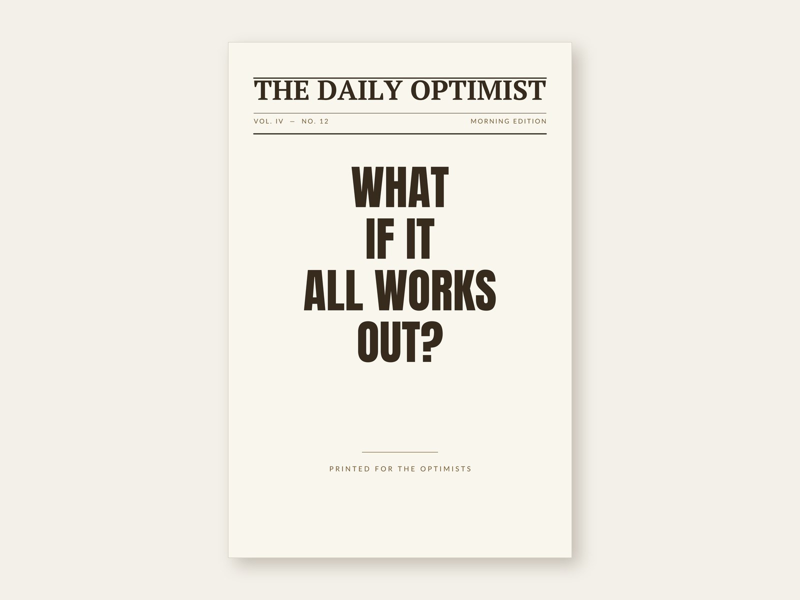 What If It All Works Out — printable wall art shown as the full artwork