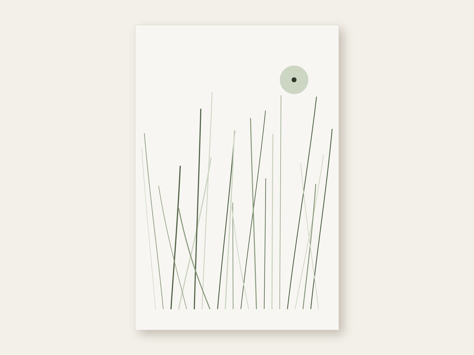 Wild Grass — printable wall art shown as the full artwork